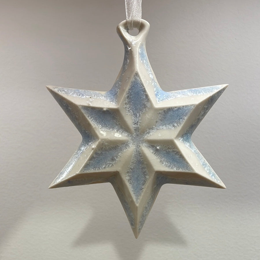 Six pointed porcelain star