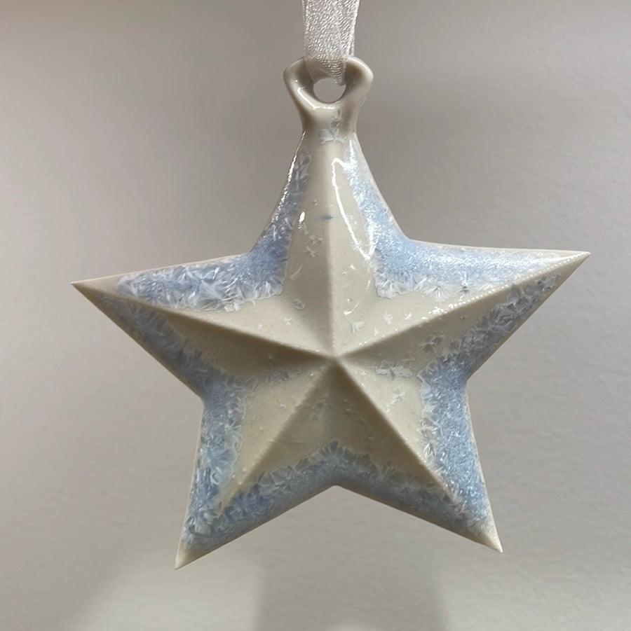 Five pointed porcelain star